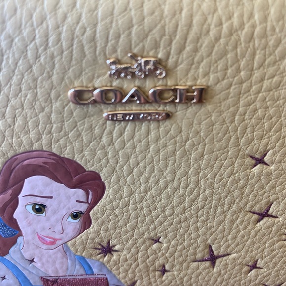 Disney Coach Belle jewelry box NWT yellow leather - Picture 2 of 5